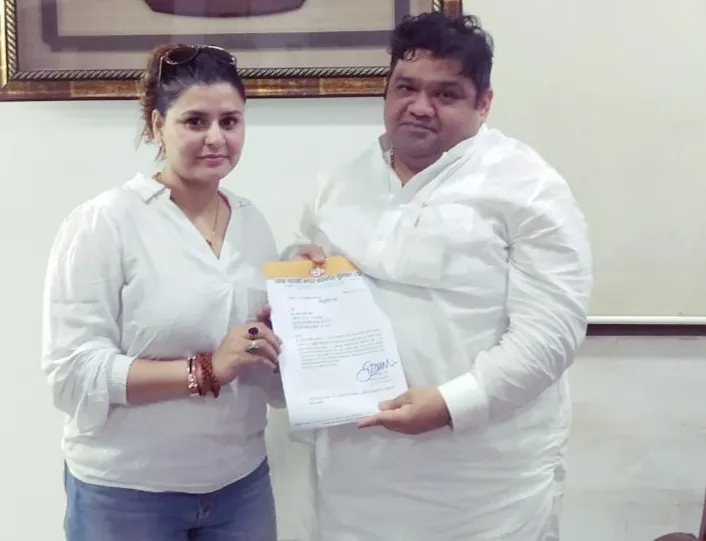 सोना खान “मथाड़ी जनरल कामगार यूनियन” के “मुम्बई उपाध्यक्ष” पद पर नियुक्ति