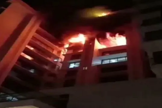 विले पार्ले में स्थित लाभ श्रीवाली बिल्डिंग में लगी भीषण आग