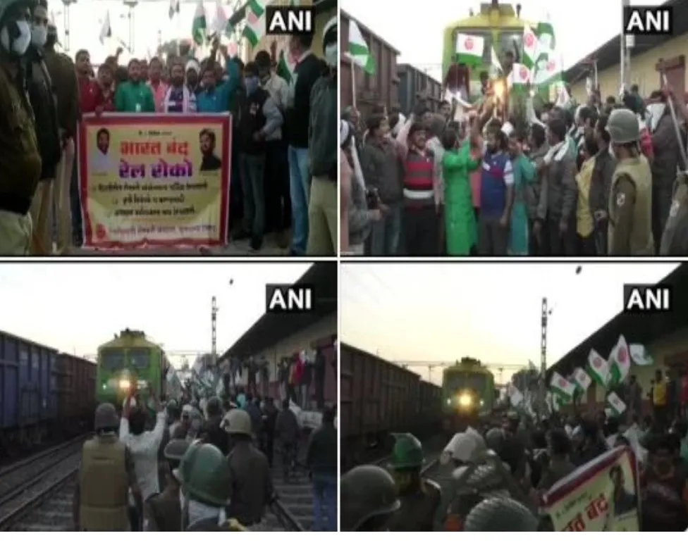केंद्र के कृषि कानूनों का विरोध कर रहे किसान संगठनों ने महाराष्ट्र के बुलढाणा में रोकी ट्रेन, कई हिरासत में