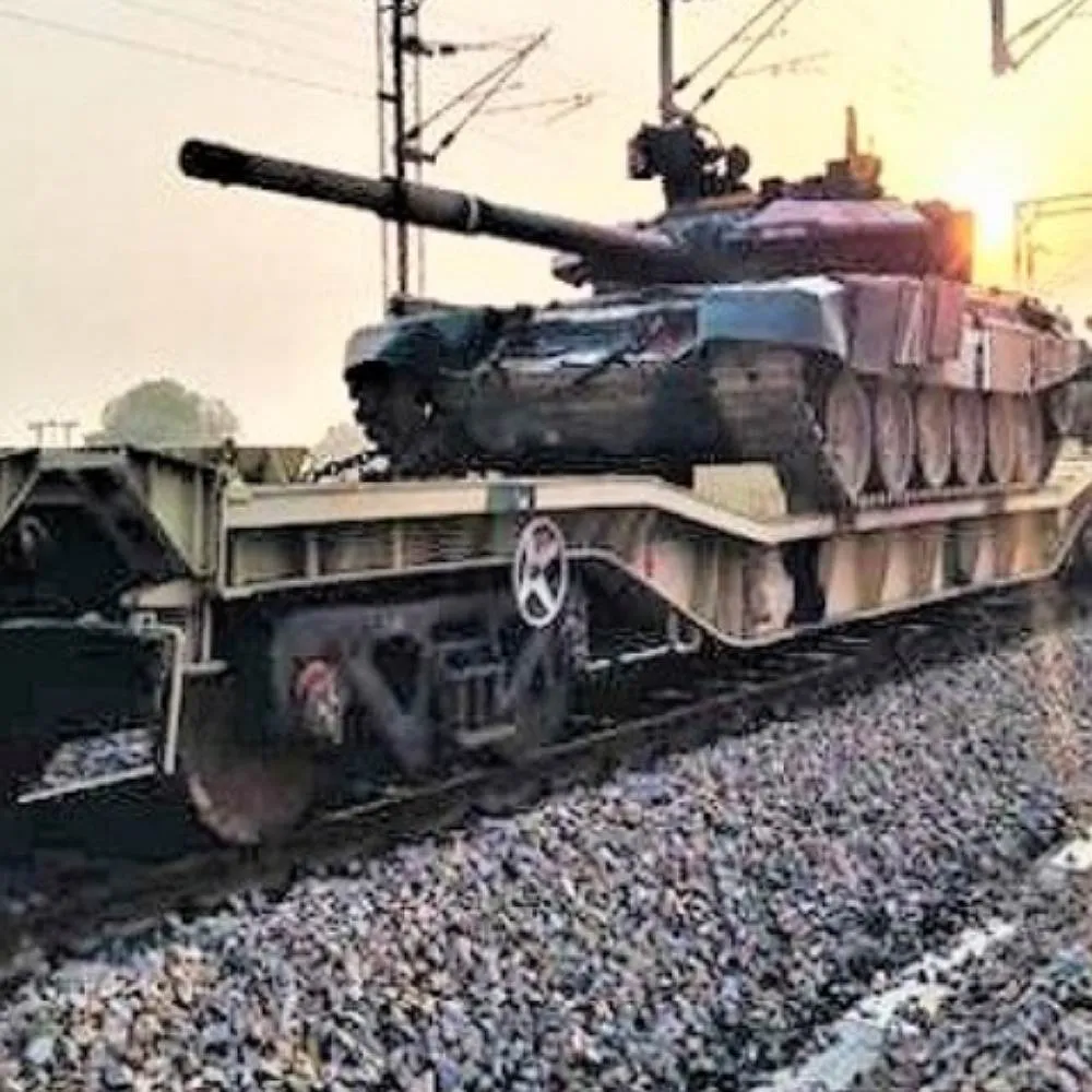 भारतीय सेना ने हरियाणा के डेडिकेटेड फ्रेट कॉरिडोर पर किया ट्रेन का ट्रायल रन