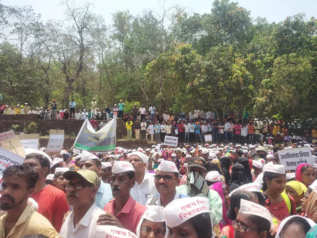 महाराष्ट्र: ग्रामीणों ने रत्नागिरी जिले में नई साइट पर मेगा रिफाइनरी परियोजना के खिलाफ मोर्चा निकाला