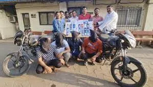 काशीमीरा पुलिस ने मोबाइल चोरी के अंतराज्यीय गैंग का किया पर्दाफाश... चार गिरफ्तार 