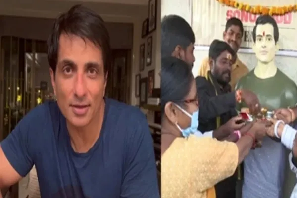 सोनू सूद का बनाया गया मंदिर, एक्टर बोले- मैं इसके लायक नहीं