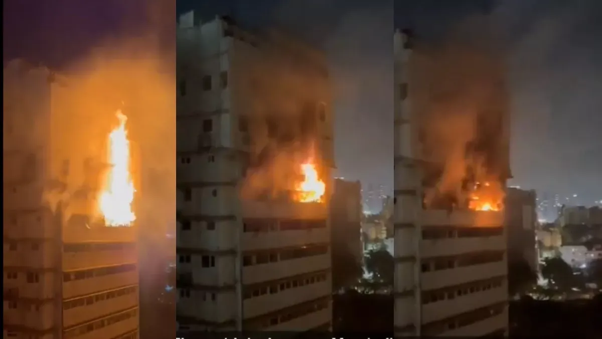 ब्रीच कैंडी अस्पताल के पास लगी भीषण आग, सिलेंडर फटने से हुआ हादसा; कड़ी मशक्कत के बाद आग पर पाया काबू