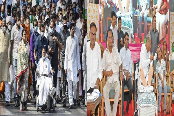 चुनाव से पहले मुख्यमंत्री अशोक गहलोत भी ममता बनर्जी की तरह व्हीलचेयर पर