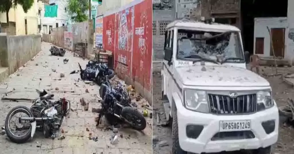 वाराणसी के जैतपुरा इलाके में मुहर्रम के जुलूस के दौरान बवाल हो गया।