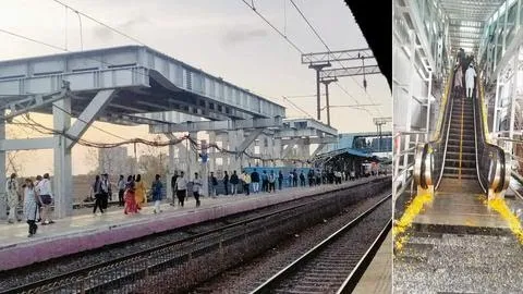 मीरा रोड स्टेशन से माहिम में नव स्थापित एस्केलेटर स्थानांतरित किया गया