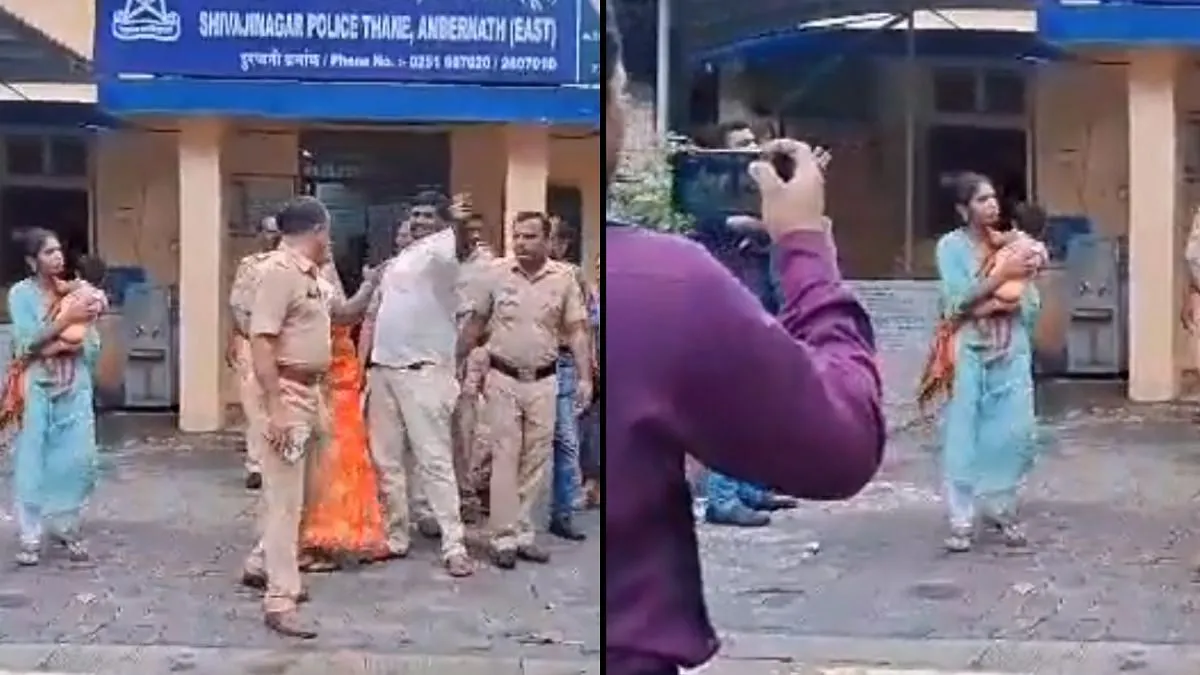 अंबरनाथ में कुख्यात अपराधी ने पुलिस के सामने पत्रकार पर बेशर्मी से पत्थर फेंका