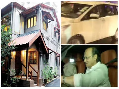 राष्ट्रवादी कांग्रेस पार्टी से अलग हुए नेता उपमुख्यमंत्री अजीत पवार अपने चाचा शरद पवार के घर पहुंचे अजित पवार