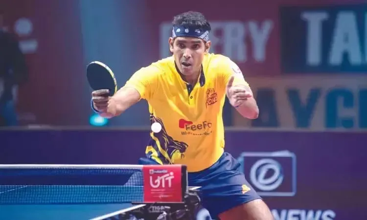 भारतीय पैडलर अचंता शरथ ने हरमीत को हराया जबकि चेन्नई ने गोवा को हराया