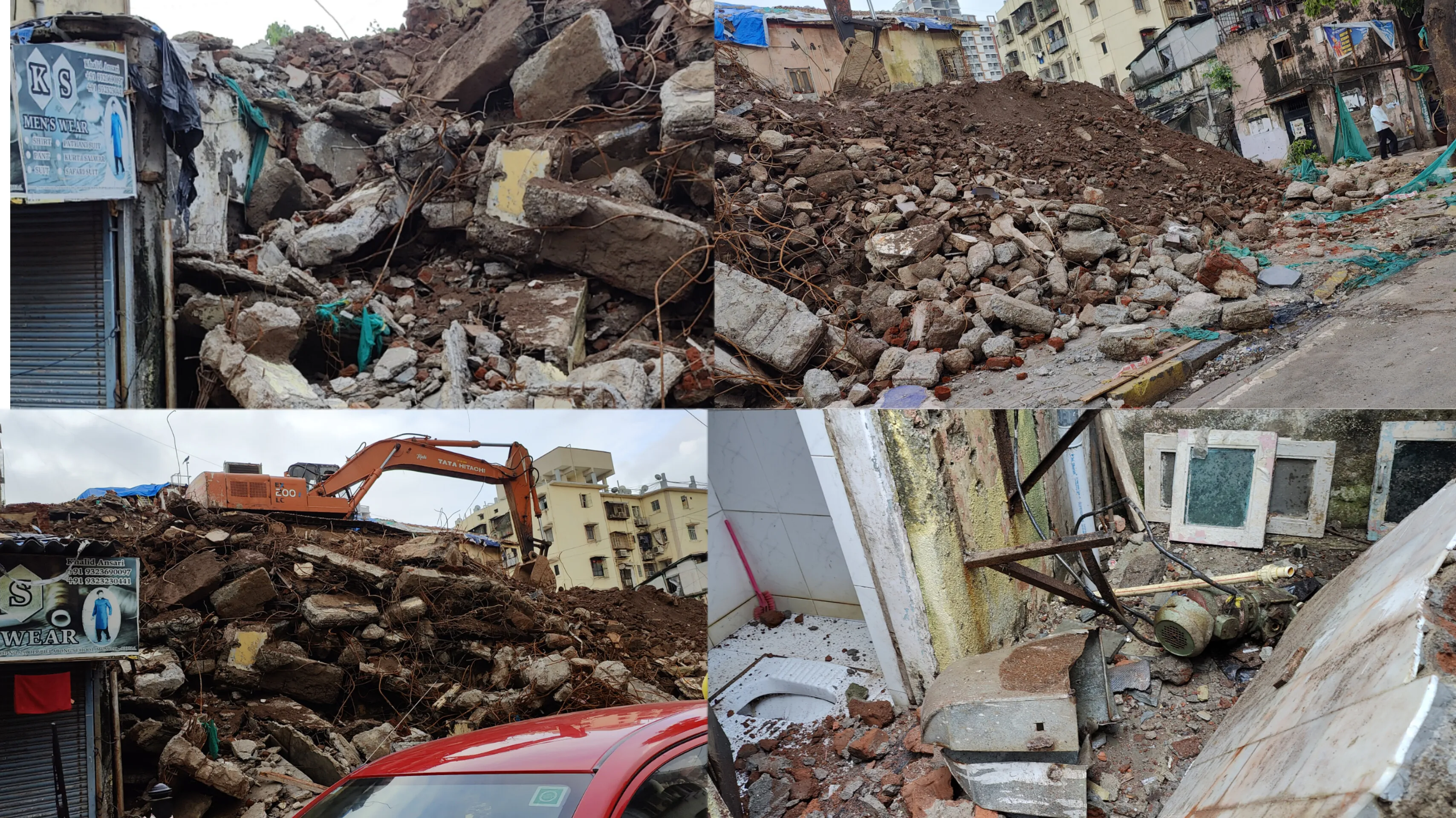 माहिम में निर्माण के लिए बिल्डिंग को तोड़ना लोगों के लिए मुसीबत ! फुटपाथ भी लोगों के लिए बंद ?