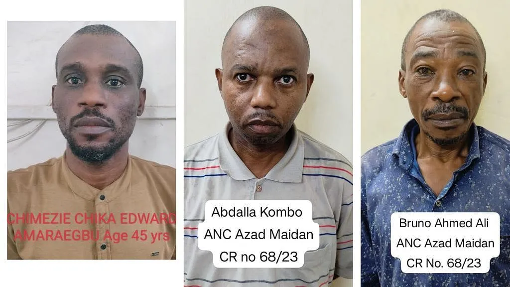 मुंबई पुलिस ने डोंगरी और माहिम इलाके से ड्रग्स बेचने के आरोप में तीन विदेशी नागरिकों को गिरफ्तार किया