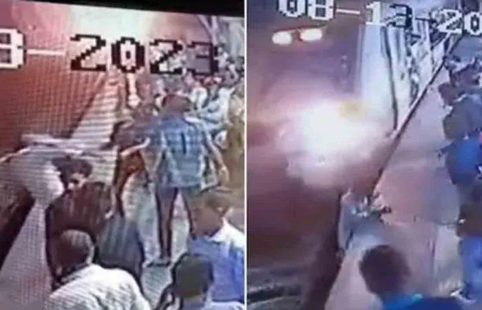 मुंबई के सायन रेलवे स्टेशन में महिला से बहस करते समय एक व्यक्ति रेलवे ट्रैक पर गिर गया मौके पर ही उसकी जान चली गई