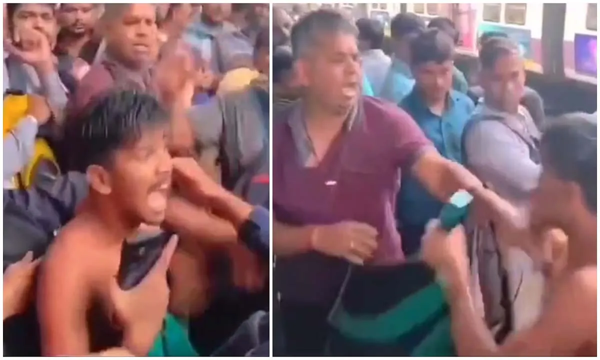कुर्ला रेलवे स्टेशन के भीड़ भरे प्लेटफॉर्म पर युवक ने बुजुर्ग व्यक्ति को पीटा, वीडियो वायरल