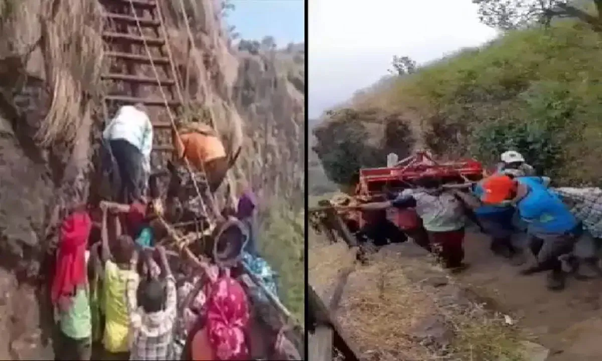 ट्रैक्टर को बिना पगडण्डी 4694 फीट तक ले जाने जंगम भाई ने लगाया ये जुगाड़…