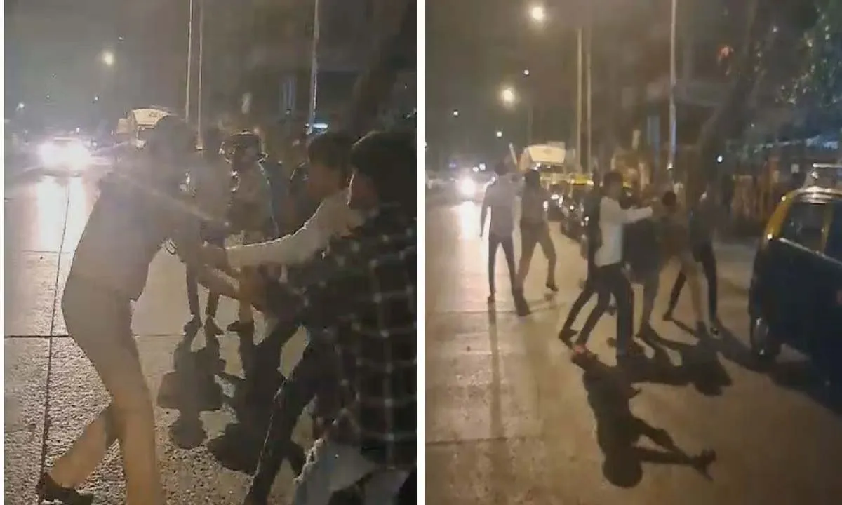 मुंबई के सायन में कुछ युवक एक ऑन-ड्यूटी पुलिसकर्मी पर हमला