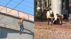 भयंदर रेलवे स्टेशन पर अचानक कूदा युवक... RPF ने कटने से बचाया