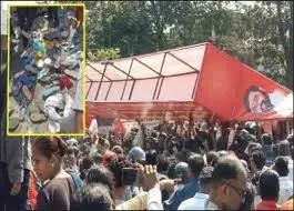 नागपुर में भाजपा के कार्यक्रम में मची भगदड़...  महिला की मौत !