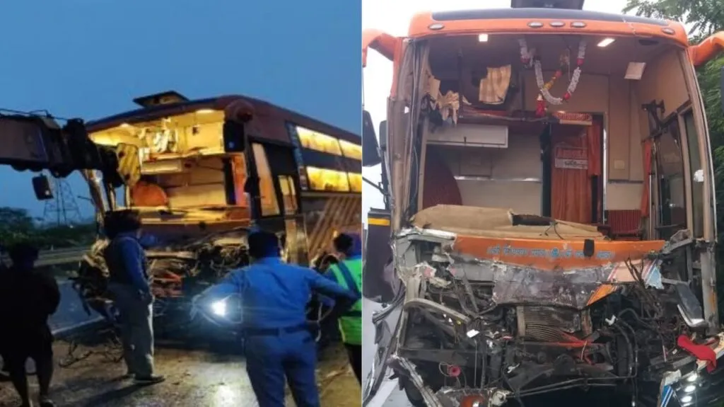 लोनावाला के पास बस और कंटेनर ट्रक के बीच टक्कर; 11 यात्री गंभीर रूप से घायल