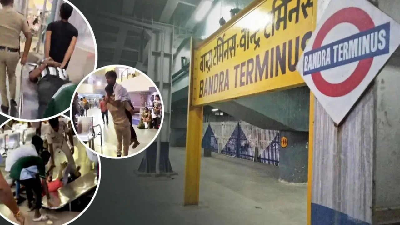 बांद्रा स्टेशन पर छठ पूजा के लिए उमड़ी भीड़, अचानक मची भगदड़, 9 लोग घायल