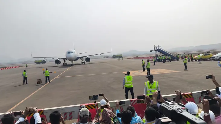 नवी मुंबई इंटरनेशनल एयरपोर्ट पर उतरी पहली टेस्ट फ्लाइट, बन गया नया इतिहास