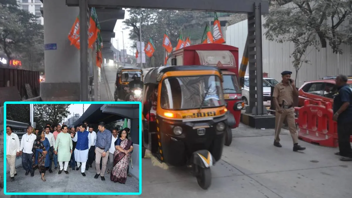 मुंबई : केंद्रीय मंत्री पीयूष गोयल ने मालाड मिठ चौकी फ्लाईओवर का निरीक्षण किया और निरीक्षण के बाद वाहनों की आवाजाही के लिए खोल दिया