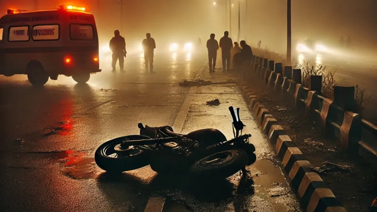 ठाणे : मोटरसाइकिल ट्रैलर से टकरा जाने की घटना; दोपहिया वाहन में आग लग गयी, 30 वर्षीय व्यक्ति की झुलस कर मौत