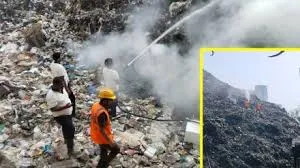 ठाणे: वागले एस्टेट में स्थित सीपी तलाव में डंपिंग ट्रांसफर स्टेशन में आग; दो घंटे के भीतर आग पर काबू 