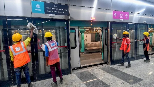 मुंबई: एमएमआरसी ने अंडरग्राउंड दो स्टेशनों की तस्वीरें जारी की