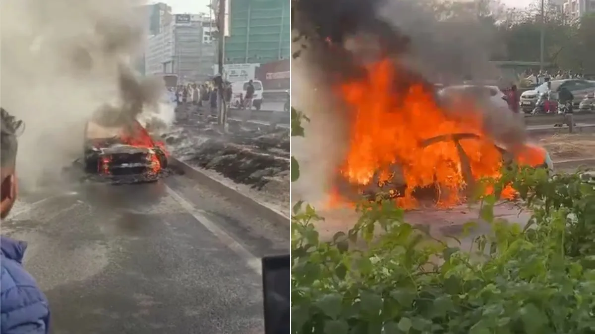पुणे में दापोडी इलाके के पास एक कार में आग; किसी के हताहत होने की खबर नहीं