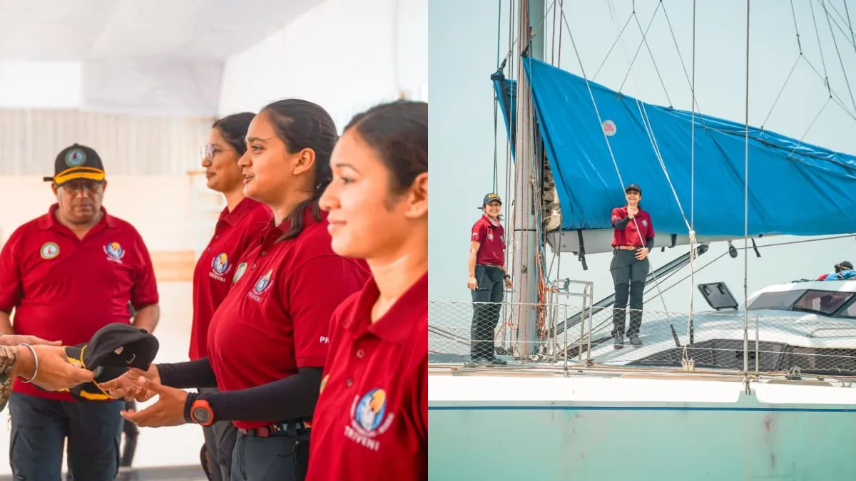 मुंबई : देश की सेना, नौसेना और वायुसेना की महिला अधिकारियों की पहली त्रि-सेना नौकायन यात्रा सफलतापूर्वक समाप्त