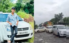 भिवंडी: सड़क पर बने गहरे गड्ढे में गिरने की वजह से मौत; आक्रोशित परिजन और ग्रामीणों ने शव को सड़क पर रखकर किया चक्का जाम 