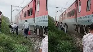 इगतपुरी के पास कामायनी एक्सप्रेस के इंजन में ब्रेक जाम होने के कारण धुआँ निकलने लगा