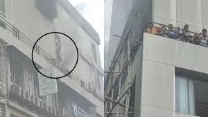 गोरेगांव में बिल्डिंग में आग; जान बचाने के लिए लोग बिल्डिंग से कूदते नजर आए