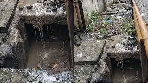 नवी मुंबई : बेलापुर रेलवे स्टेशन की खराब स्थिति; परिसर अस्वच्छ