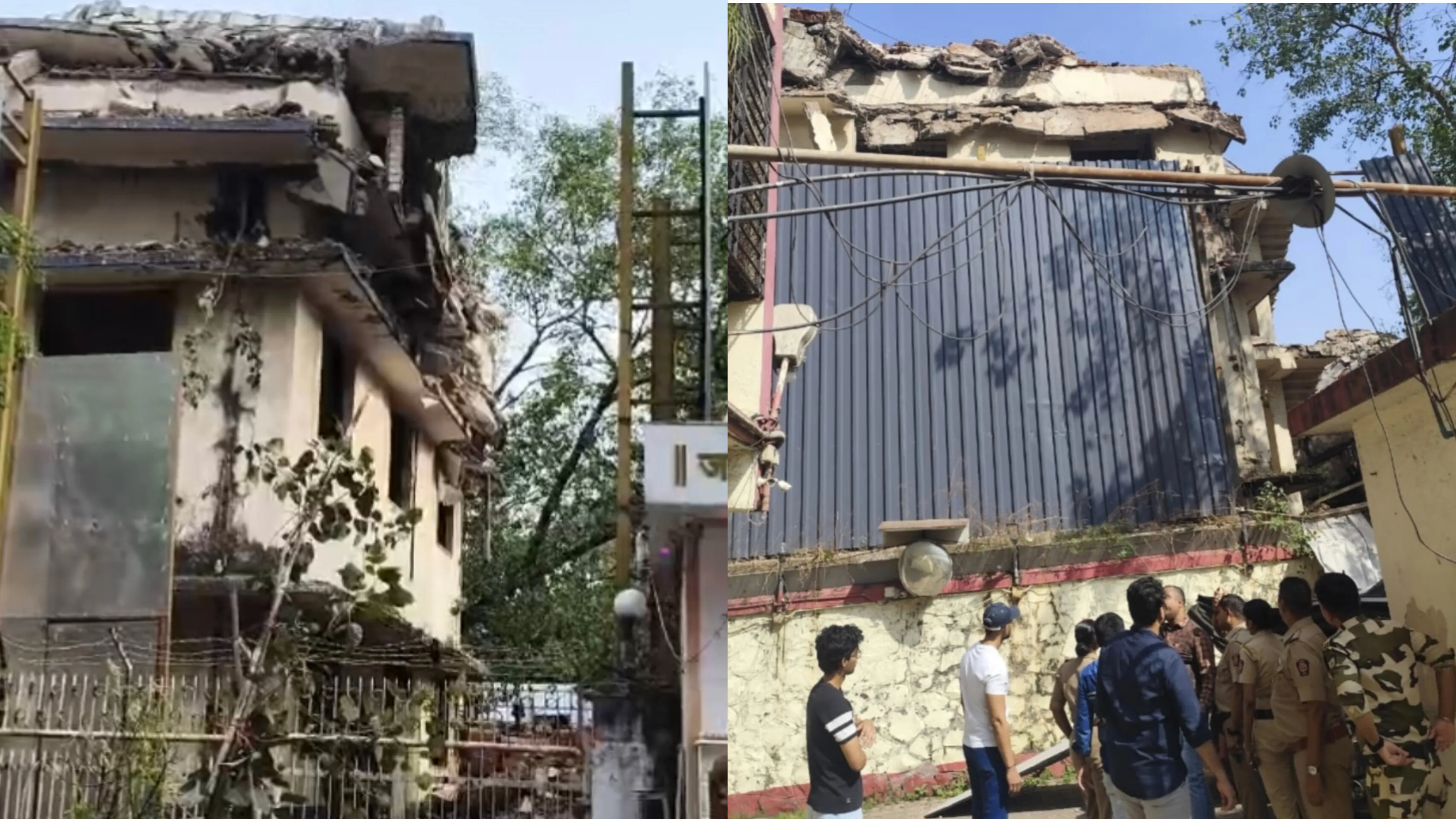 मुंबई के माहिम में इमारत गिराने के दौरान हादसा, दो लोग घायल