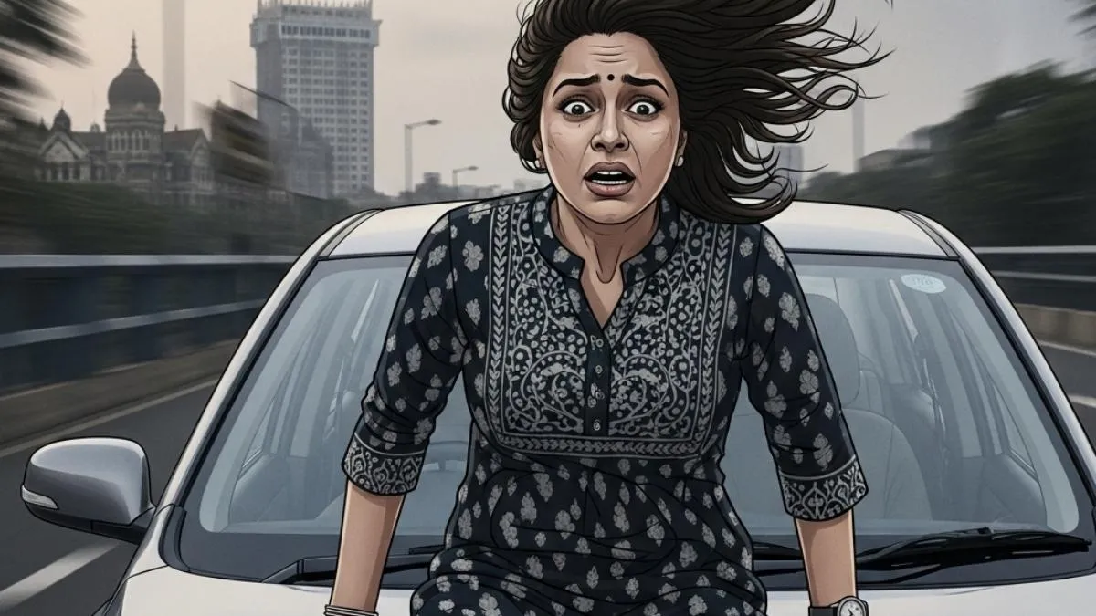 मुंबई : बोनट पर युवती को बैठाकर तेज गति से वाहन चलाने के आरोप में व्यक्ति गिरफ्तार