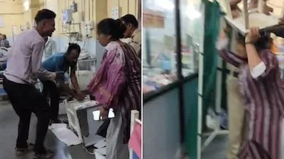 उल्हासनगर सरकारी अस्पताल में मरीज की मौत के बाद हंगामा, परिजनों ने की तोड़फोड़