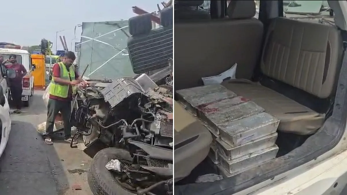 पालघर में बड़ा हादसा: ₹17.66 करोड़ की चांदी ले जा रही वैन पलटी, 2 की मौत