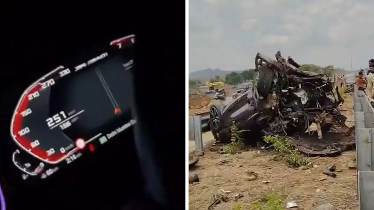 बदलापुर BMW हादसा: मौत से चंद सेकंड पहले 251 kmph की रफ्तार से दौड़ रही थी कार