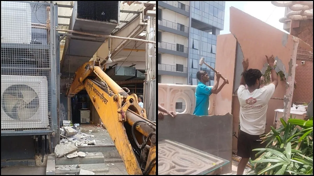 अंधेरी वेस्ट में BMC का बड़ा एक्शन, 4 होटलों के अवैध विस्तार ढहाए, उपकरण भी जब्त