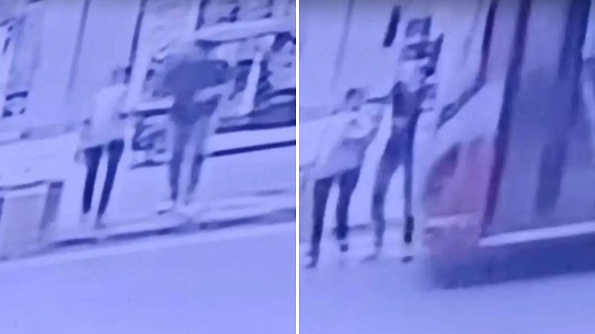 कांदिवली में BEST बस ने 2 पैदल यात्रियों को मारी टक्कर, CCTV में कैद हुई घटना