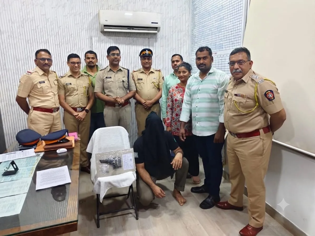 मुंबई में कालाचौकी पुलिस की बड़ी कार्रवाई: गश्त के दौरान वांटेड आरोपी पिस्टल और 6 कारतूसों के साथ गिरफ्तार