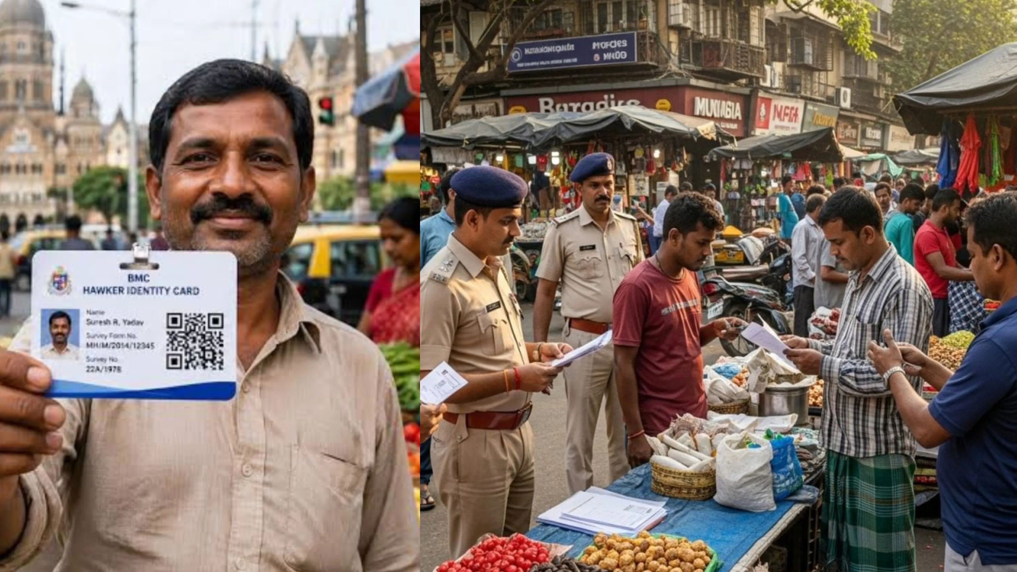 BMC से क्यूआर कोड आईडी कार्ड मिलने के बाद भी फेरीवाले परेशान; पुलिस और बीएमसी के बीच समन्वय की कमी से उपजा भ्रम