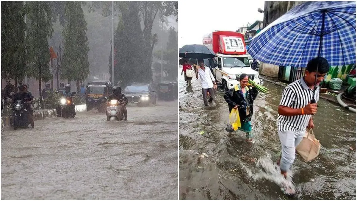 मुंबई : महाराष्ट्र में भारी बारिश, चार जिलों में 'रेड अलर्ट'