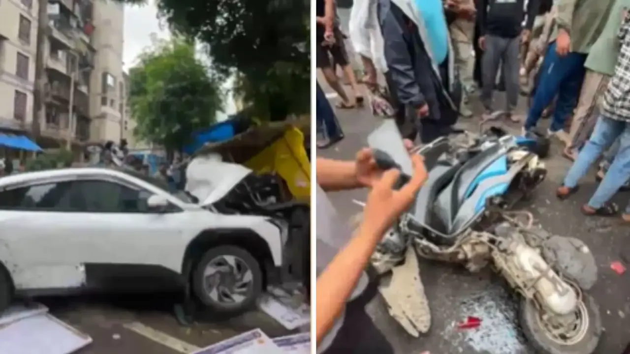 नवी मुंबई : तेज रफ्तार कार ने बरपाया कहर, 10 पैदल चलने वालों को टक्कर मारी, एक की मौत