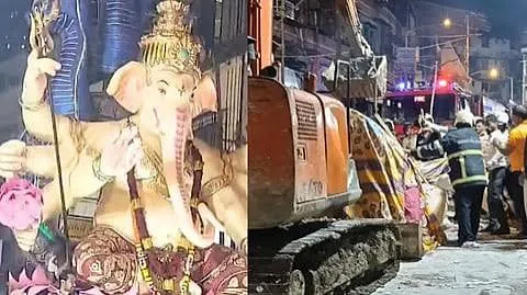  मुंबई: गणेश आगमन के दौरान भारी प्रतिमा गिरने से 2 की मौत, 5 घायल