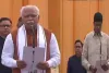 मनोहर लाल खट्टर एक बार फिर से हरियाणा के मुख्यमंत्री पद की शपथ ली