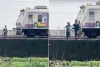 मुंबई: सिरफिरे ने रोक दी मुंबई लोकल, ट्रेन के सामने सीना ताने खड़ा रहा शख्स, फिर बरसे थप्पड़ 