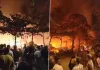 मीरा रोड के प्लेजेंट पार्क इलाके में भीषण आग; हालात पर काबू पाने के लिए कई घंटों तक आग बुझाने का काम चलता रहा